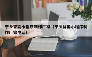 祁阳宁乡智能小程序制作厂家（宁乡智能小程序制作厂家电话）